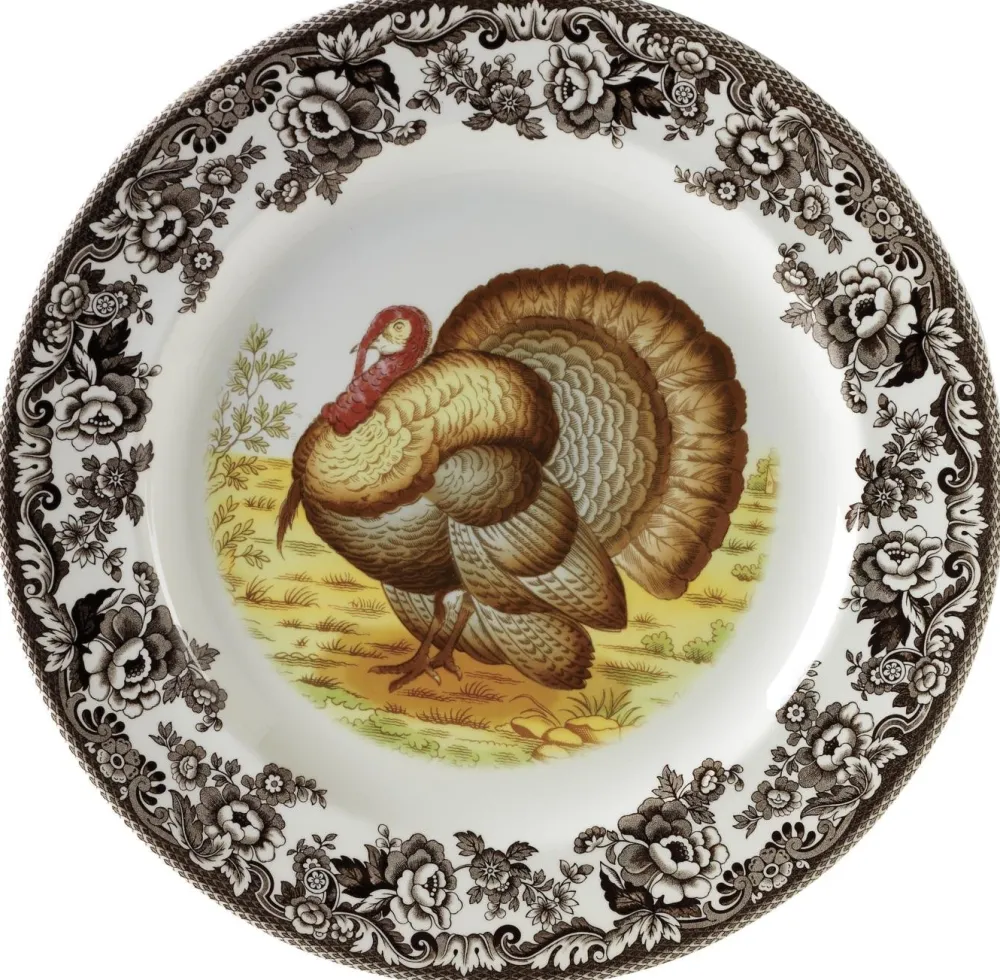 Spode Woodland Salad Plate (Turkey)- Tea Plates