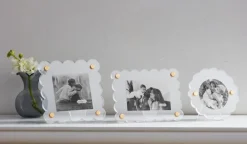 Square Scallop Acrylic Frame- Picture Frames