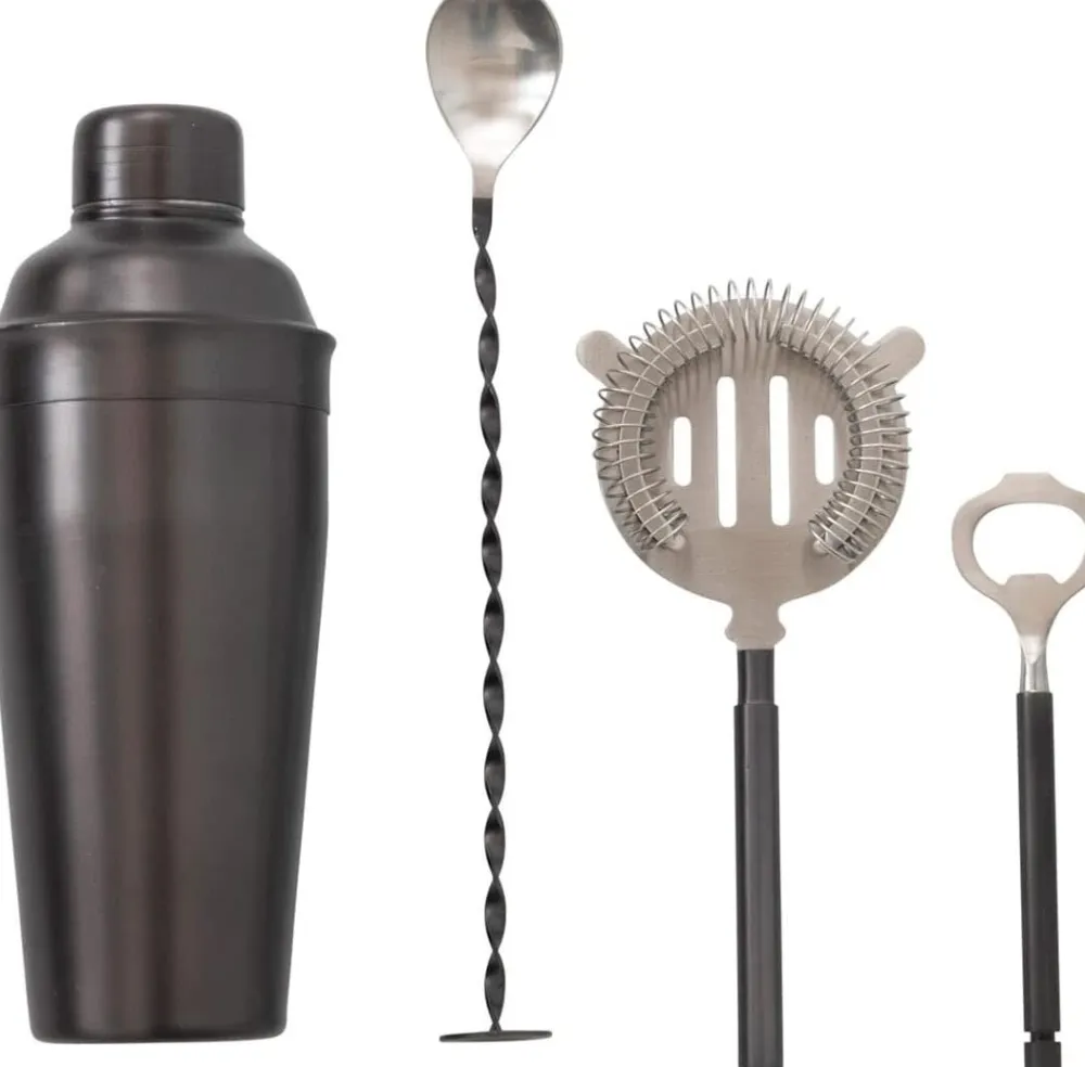 Stainless Steel Bar Set- Bar Accessories & Decanters