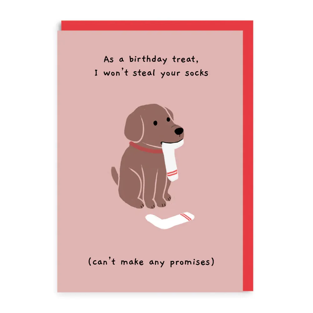 Steal Your Socks Birthday Card- Greeting Cards