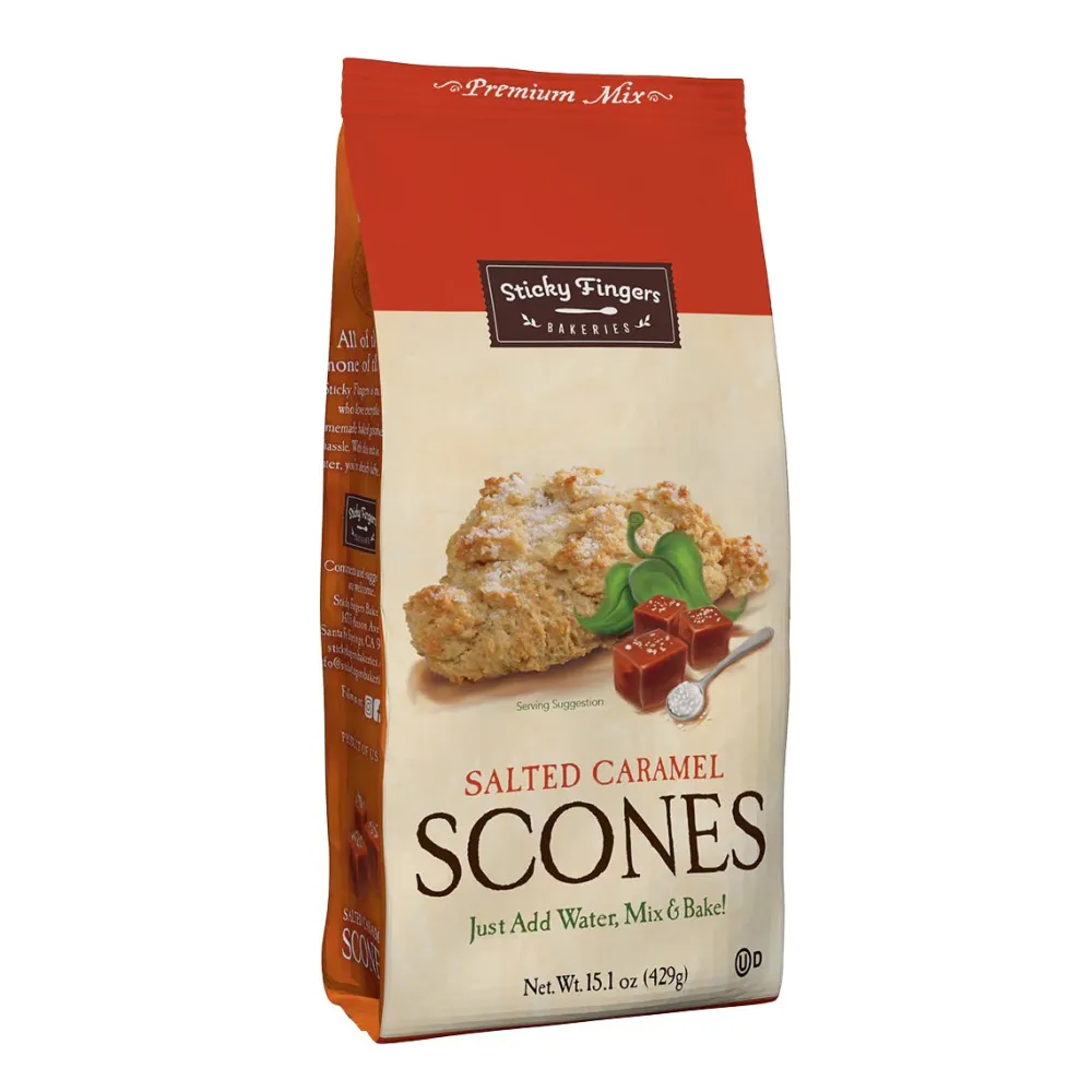 Sticky Fingers Salted Caramel Scone Mix- Desserts & Baking