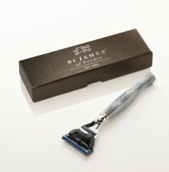St. James of London Cheeky B'stard Brushed Metal Safety Razor- Razors