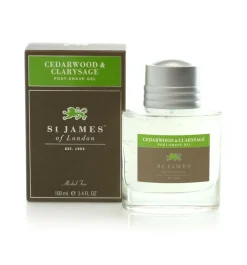 St. James of London Cedarwood & Clarysage Post-Shave Moisturizer Gel- Pre-Shave & Post-Shave