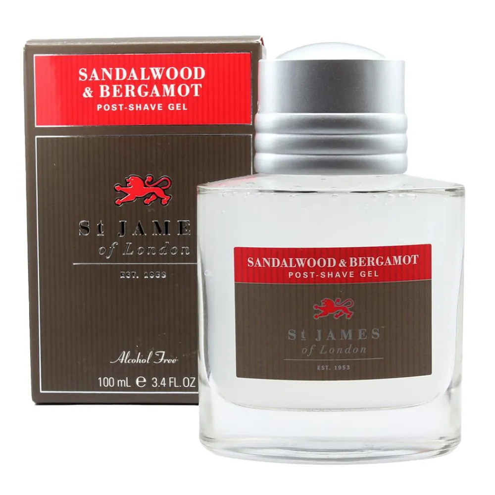 St. James of London Sandalwood & Bergamot Post-Shave Moisturizer Gel- Pre-Shave & Post-Shave