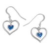 St Justin Blue Heart Earrings- Earrings