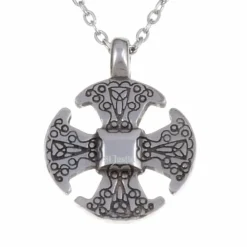 St Justin Canterbury Cross Pendant Necklace- Necklaces & Pendants|Pewter Gifts & Jewelry
