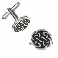 St Justin Lugh's Knot Cufflinks- Cufflinks & Men's Accessories|Pewter Gifts & Jewelry