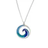 St Justin Mor Mordardha Enameled Pendant Necklace- Necklaces & Pendants