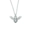 St Justin Silver Bee Pendant Necklace- Necklaces & Pendants