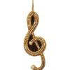 St. Nicolas Black & Gold Treble Clef Ornament- St. Nicolas Ornaments