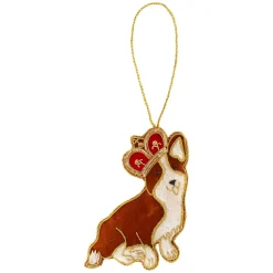 St. Nicolas Sitting Corgi Ornament- Souvenirs|St. Nicolas Ornaments