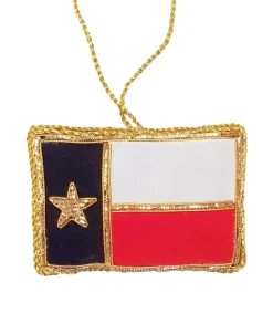 St. Nicolas Texas Flag Ornament- St. Nicolas Ornaments