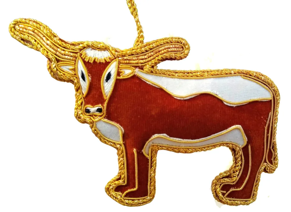St. Nicolas Texas Longhorn Ornament- St. Nicolas Ornaments