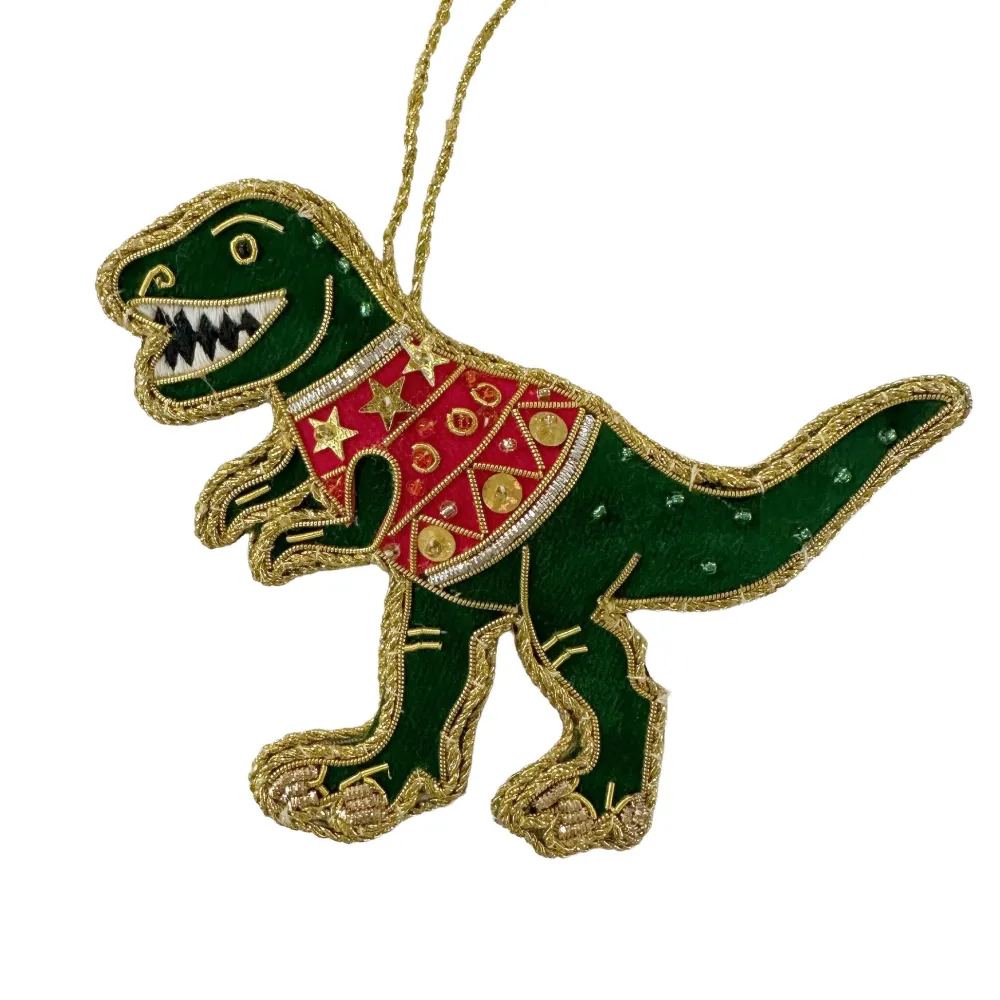 St. Nicolas T Rex in a Jumper Ornament- St. Nicolas Ornaments