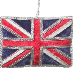 St. Nicolas Union Jack Sparkly Flag Ornament- Souvenirs|St. Nicolas Ornaments