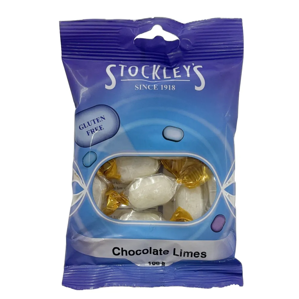 Stockley's Chocolate Limes Bag 100g- Sweets