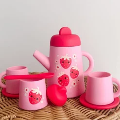 Strawberry Patch Silicone Tea Set- Children's Tea Sets|Toys