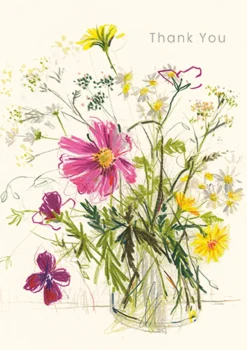 Summer Vase Thank You Card- Greeting Cards