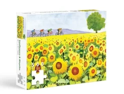 Sunflower and Bikes 500-Piece Puzzle- Games & Puzzles