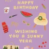 Sunny Accessories Birthday Card- Greeting Cards