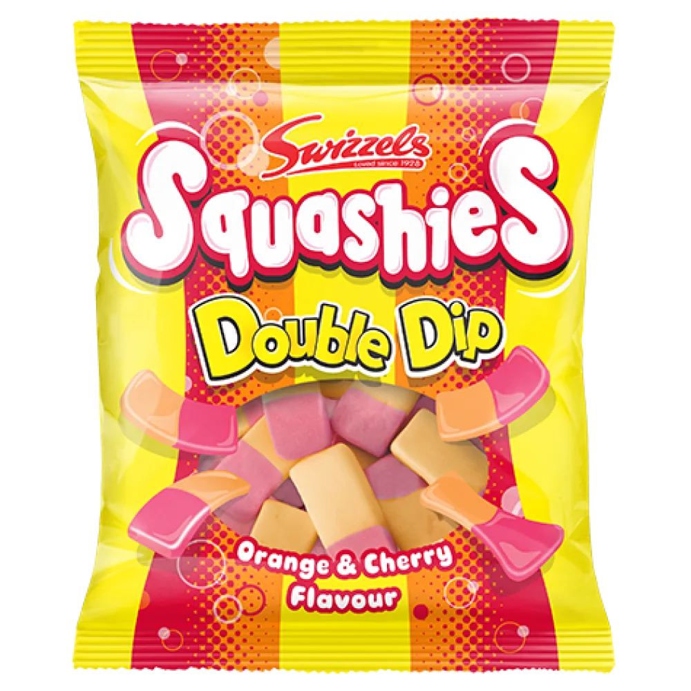 Swizzels Double Dip Orange & Cherry Squashies- Sweets