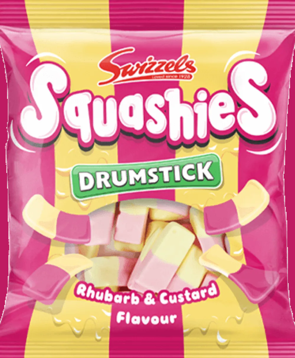 Swizzels Rhubarb & Custard Squashies- Sweets