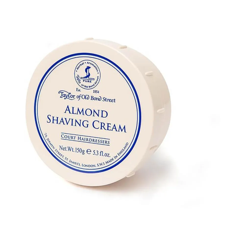 Taylor of Old Bond Street Almond Luxury Shaving Cream- Shaving Soaps & Cream