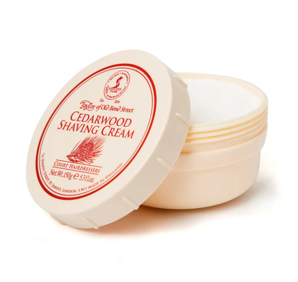 Taylor of Old Bond Street Cedarwood Shaving Cream Bowl- Shaving Soaps & Cream