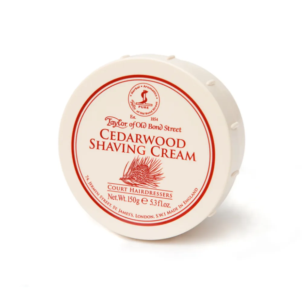 Taylor of Old Bond Street Cedarwood Shaving Cream Bowl- Shaving Soaps & Cream