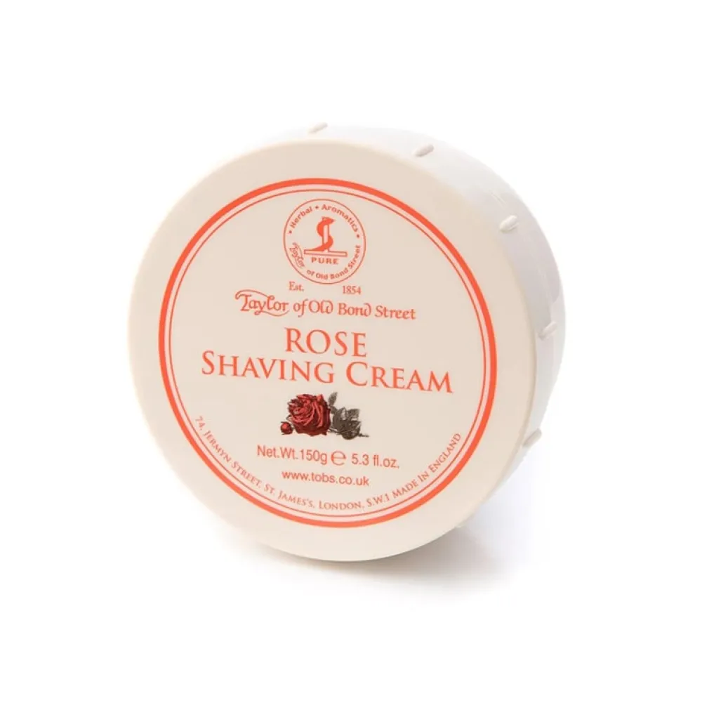 Taylor of Old Bond Street Rose Shaving Cream Bowl- Shaving Soaps & Cream