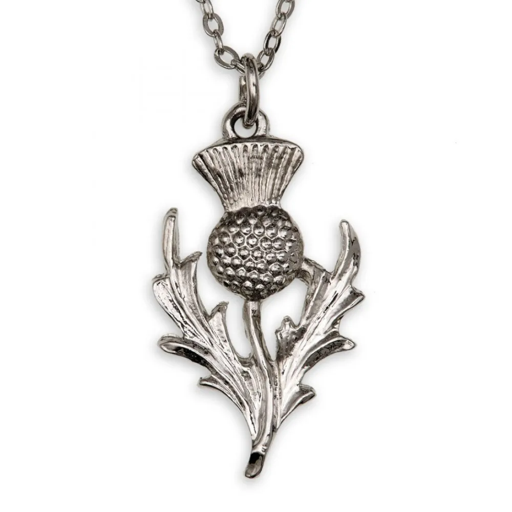 Thistle Pendant Necklace- Necklaces & Pendants|Pewter Gifts & Jewelry