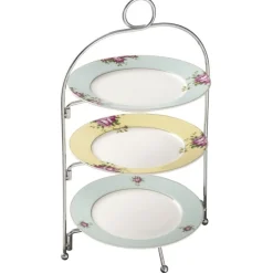 Three Tier Metal Plate Stand- Serving Plates