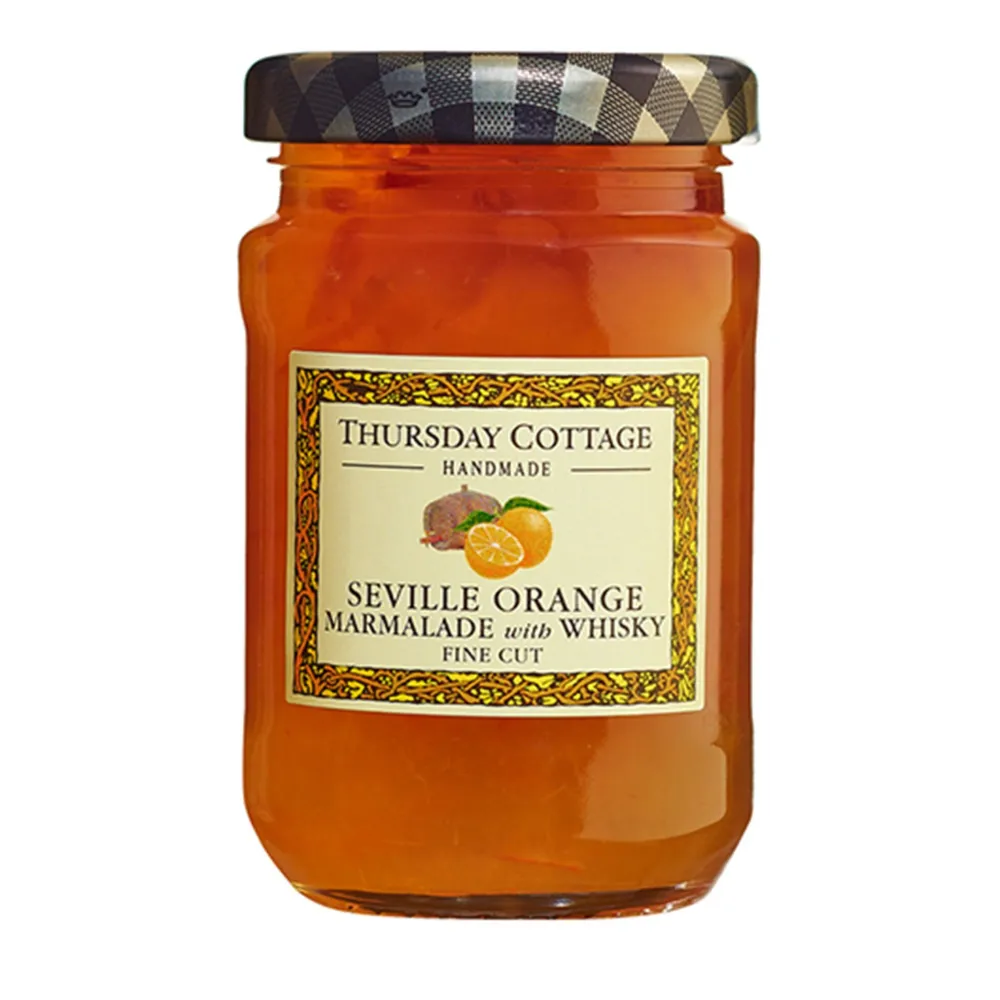 Thursday Cottage Seville Orange Fine Cut with Whiskey Marmalade- Jams & Marmalade