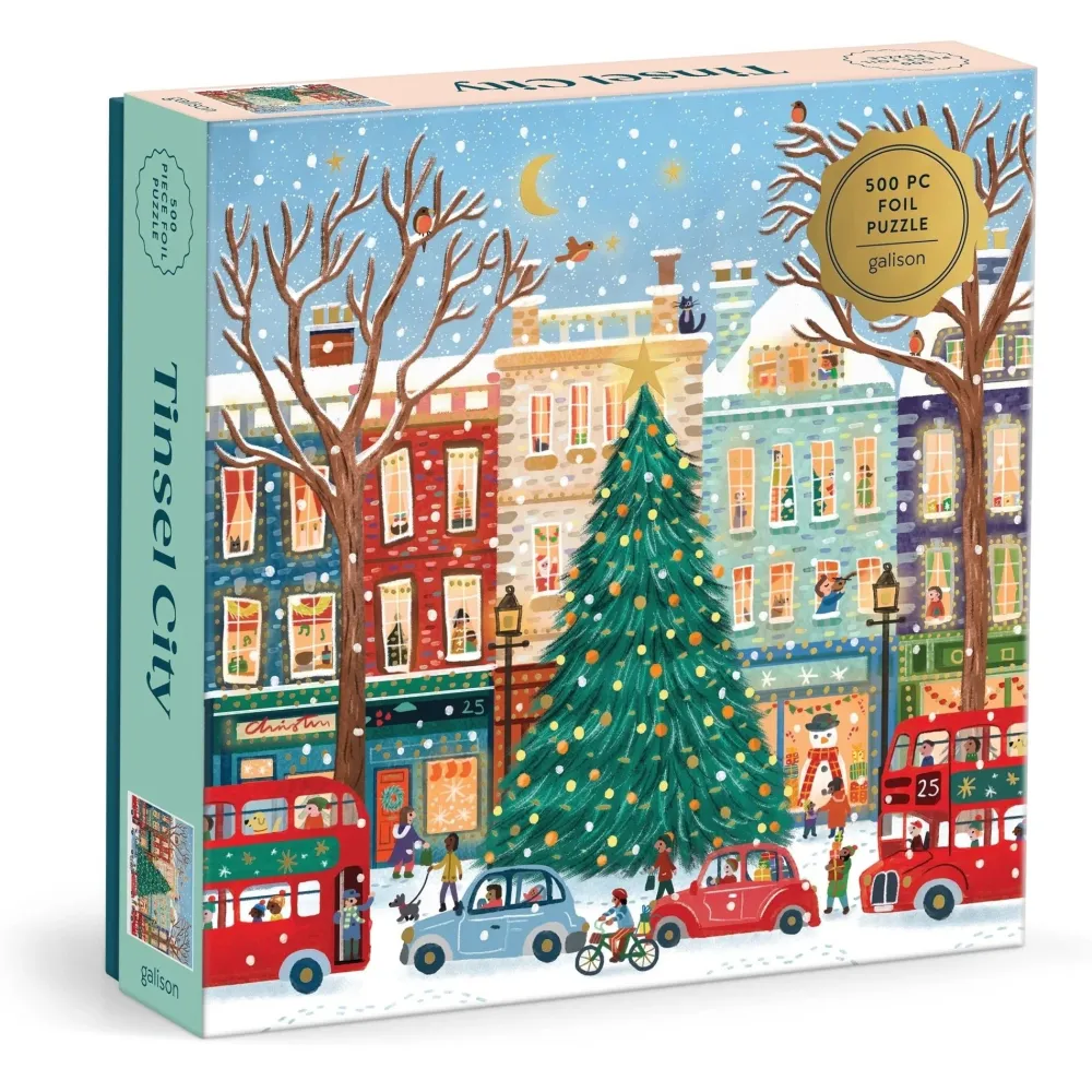 Tinsel City 500-Piece Puzzle- Games & Puzzles