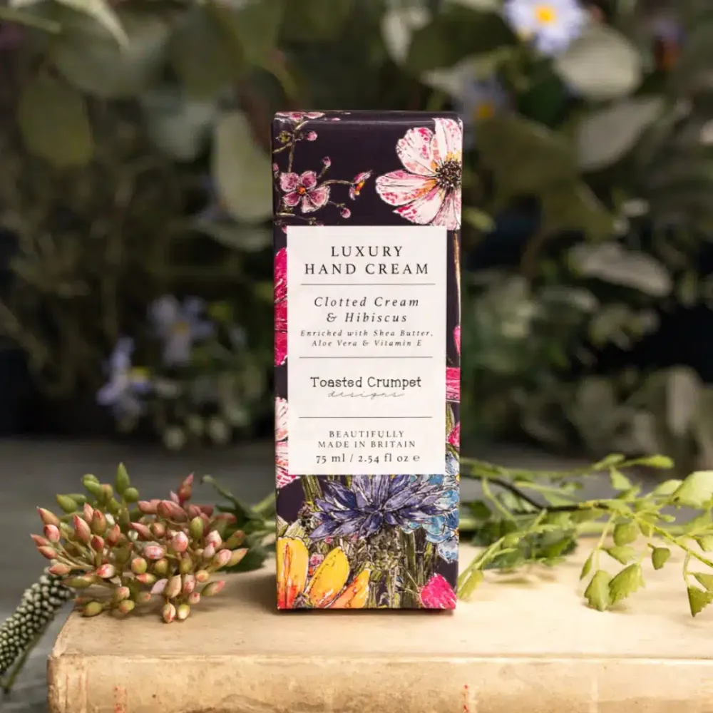 Toasted Crumpet Clotted Cream Hibiscus Hand Cream- Lotions & Creams