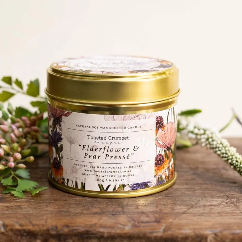 Toasted Crumpet Elderflower & Pear Candle- Home Fragrance