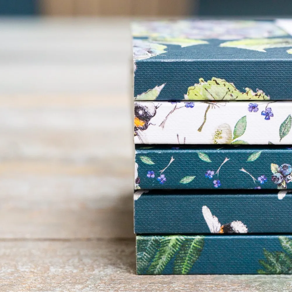 Toasted Crumpet Hydrangea Noir A6 Lined Pocket Notebook- Journals & Other Stationery