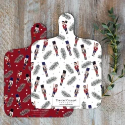 Toasted Crumpet Nutcracker Mini Double-Sided Chopping Board- Kitchen Tools