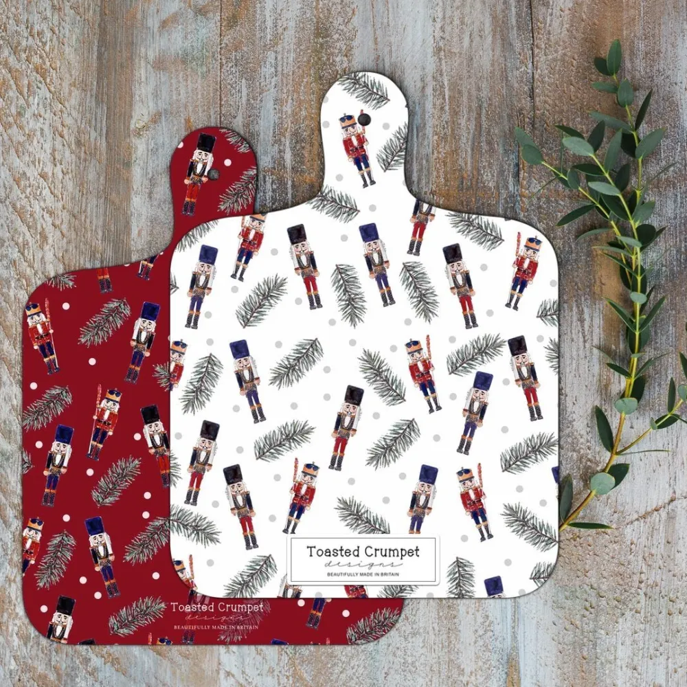 Toasted Crumpet Nutcracker Mini Double-Sided Chopping Board- Kitchen Tools