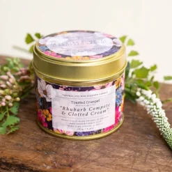 Toasted Crumpet Rhubarb & Clotted Cream Candle- Home Fragrance