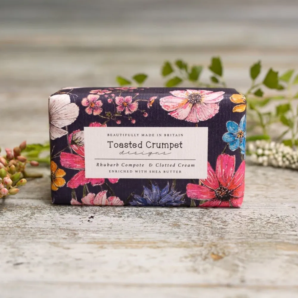 Toasted Crumpet Rhubarb & Clotted Cream Soap- Bar Soaps