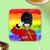 To Home From London Rainbow Guard Magnetic Coaster- Souvenirs