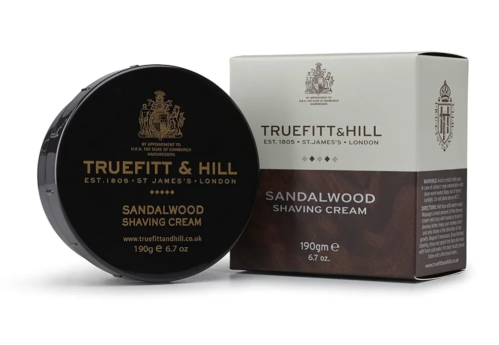 Truefitt & Hill Sandalwood Shaving Cream Bowl- Shaving Soaps & Cream