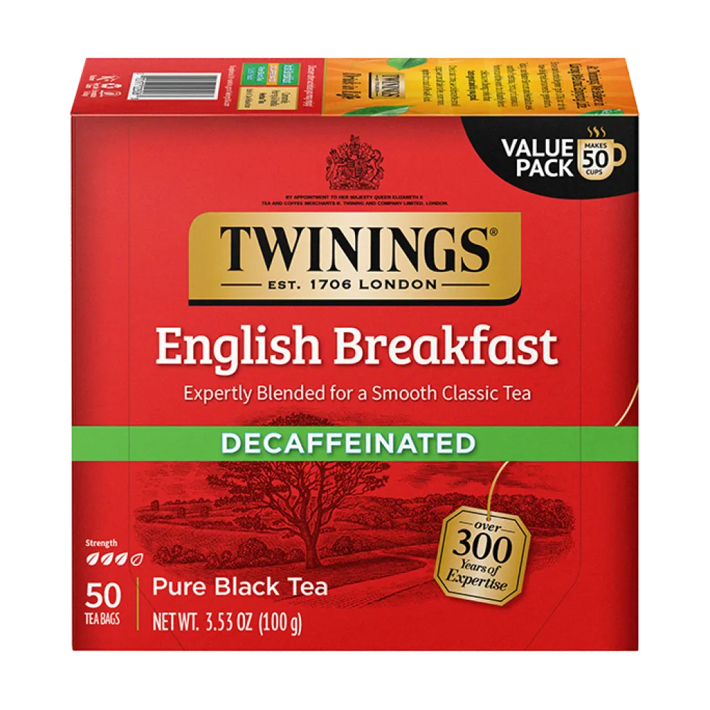 Twinings Decaf English Breakfast 50s- Twinings