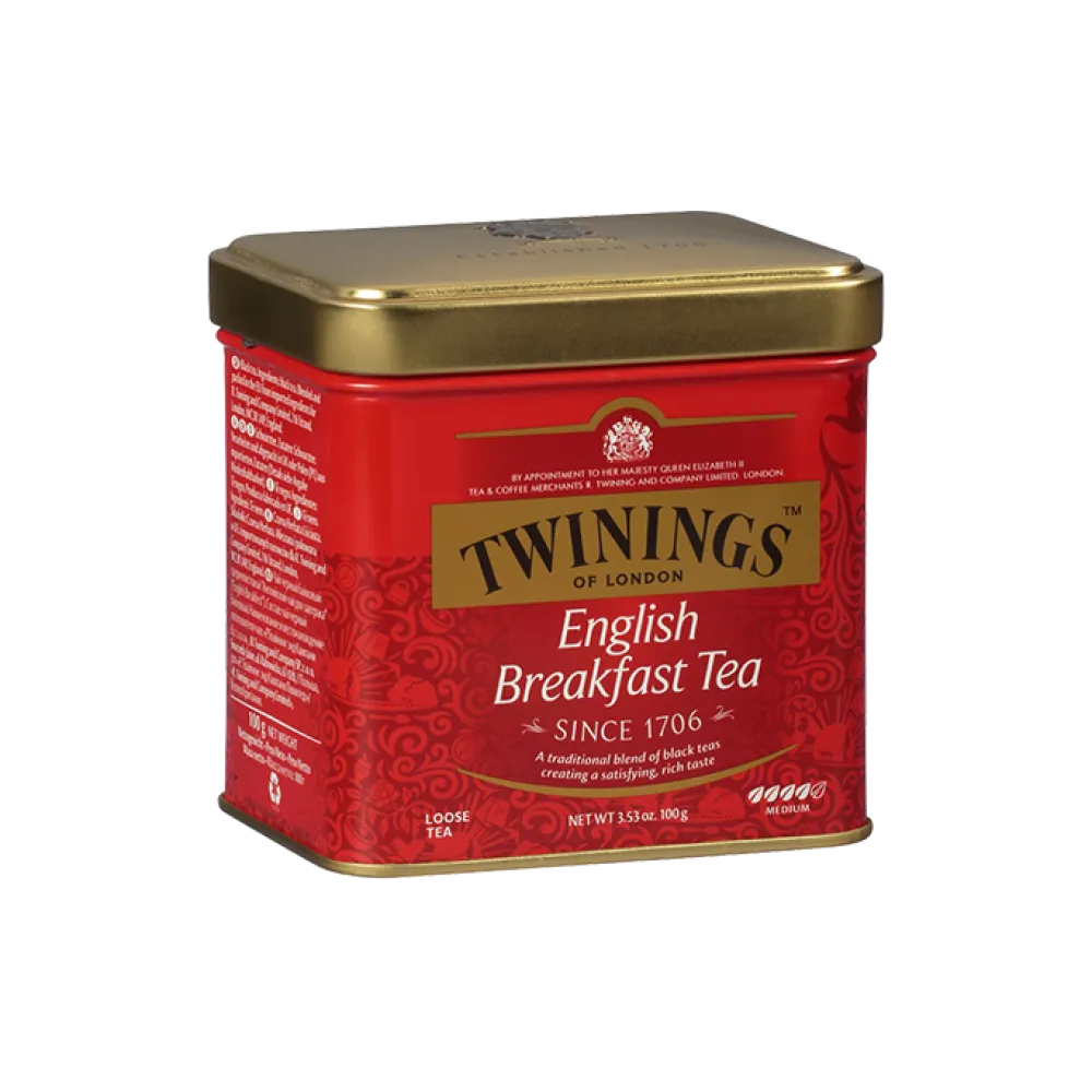 Twinings English Breakfast Loose Tin 100g- Twinings
