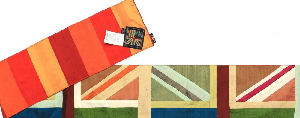 Union Jack Multi Silk Scarf- Scarves & Wraps