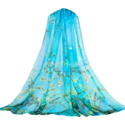 Van Gogh Almond Blossom Silk Scarf- Scarves & Wraps