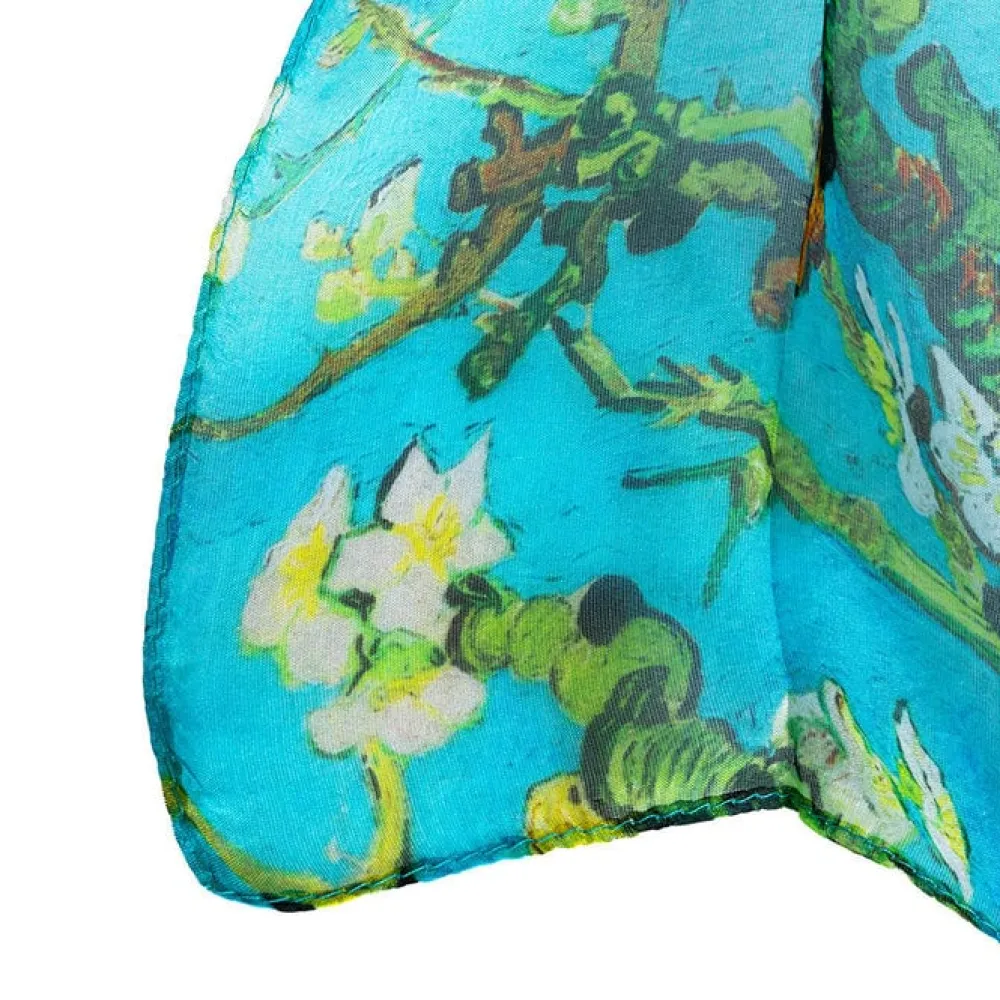 Van Gogh Almond Blossom Silk Scarf- Scarves & Wraps