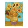 Vase with Twelve Sunflowers Greeting Card- Greeting Cards