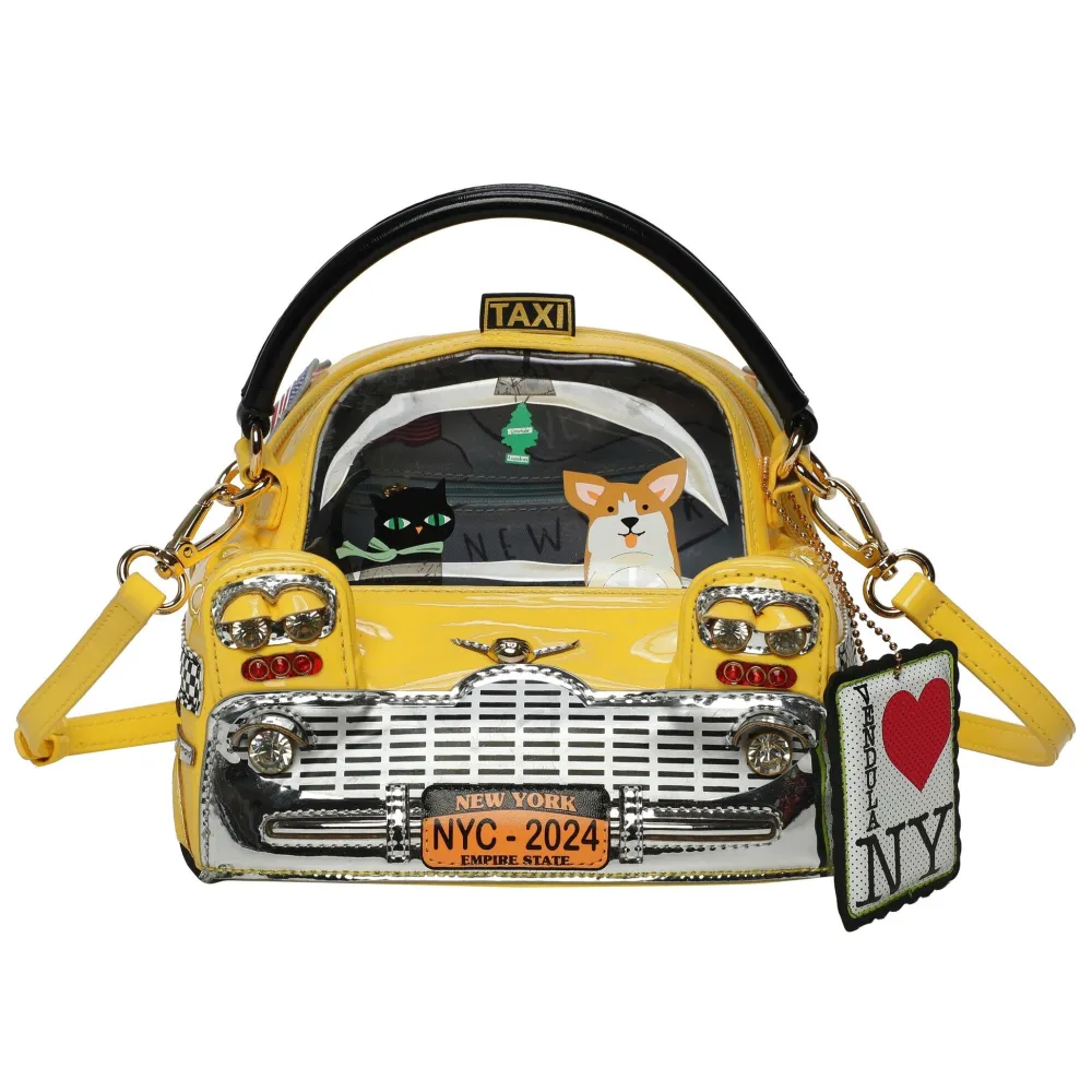Vendula London New York City Cats & Corgis Taxi Grab Bag- Vendula London